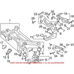 Audi VW Control Arm - Rear Passenger Side Lower 3C0505224F